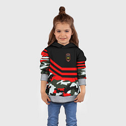 Толстовка-худи детская Полиция: Камуфляж, цвет: 3D-меланж — фото 2