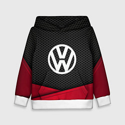 Толстовка-худи детская Volkswagen: Grey Carbon, цвет: 3D-белый
