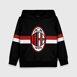 Толстовка-худи детская AC Milan 1899, цвет: 3D-черный