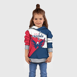 Толстовка-худи детская Washington Capitals, цвет: 3D-меланж — фото 2