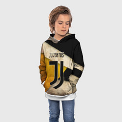 Толстовка-худи детская FC Juventus: Old Style, цвет: 3D-белый — фото 2