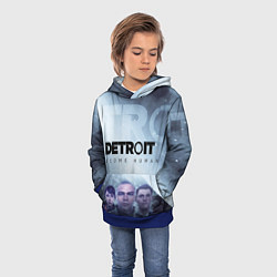 Толстовка-худи детская Detroit: Become Human, цвет: 3D-синий — фото 2