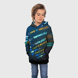 Толстовка-худи детская Programming Collection, цвет: 3D-черный — фото 2