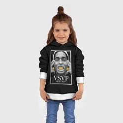 Толстовка-худи детская ASAP Rocky: Gold Edition, цвет: 3D-белый — фото 2