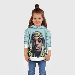 Толстовка-худи детская ASAP Rocky: Far East, цвет: 3D-белый — фото 2