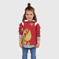 Толстовка-худи детская Сборная России: эксклюзив, цвет: 3D-меланж — фото 2