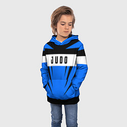Толстовка-худи детская Judo Fighter, цвет: 3D-черный — фото 2
