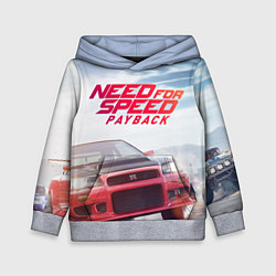 Толстовка-худи детская Need for Speed: Payback, цвет: 3D-меланж