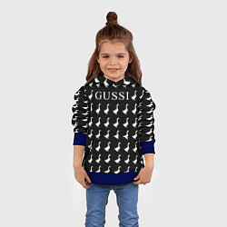 Толстовка-худи детская GUSSI Black, цвет: 3D-синий — фото 2