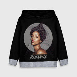 Толстовка-худи детская Rihanna цвета 3D-меланж — фото 1