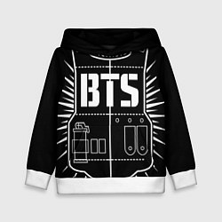 Толстовка-худи детская BTS ARMY, цвет: 3D-белый