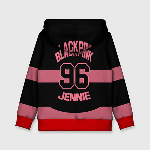 Детская толстовка Black Pink: Jennie 96 / 3D-Красный – фото 2