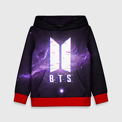 Толстовка-худи детская BTS: Violet Space, цвет: 3D-красный