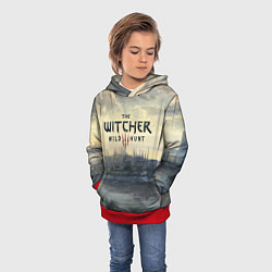 Толстовка-худи детская The Witcher 3: Wild Hunt, цвет: 3D-красный — фото 2