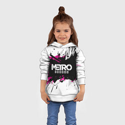 Толстовка-худи детская Metro: Exodus Purple, цвет: 3D-белый — фото 2
