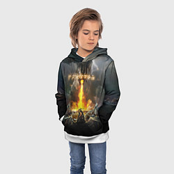 Толстовка-худи детская TES: Dragon Flame, цвет: 3D-белый — фото 2