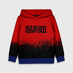 Толстовка-худи детская Red Dead Redemption II, цвет: 3D-синий