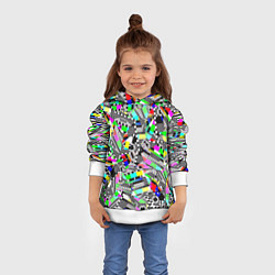 Толстовка-худи детская Экран профилактики, цвет: 3D-белый — фото 2