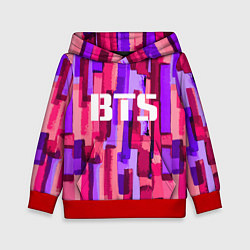 Толстовка-худи детская BTS: Pink Colour, цвет: 3D-красный