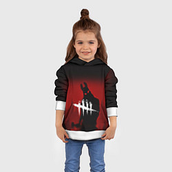 Толстовка-худи детская Dead by Daylight, цвет: 3D-белый — фото 2