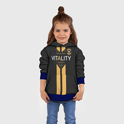 Толстовка-худи детская FUT FIFA Vitality team 2019, цвет: 3D-синий — фото 2
