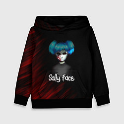 Толстовка-худи детская Sally Face окровавленное лицо, цвет: 3D-черный