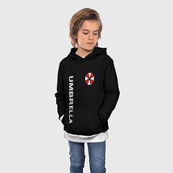 Толстовка-худи детская UMBRELLA CORP, цвет: 3D-белый — фото 2