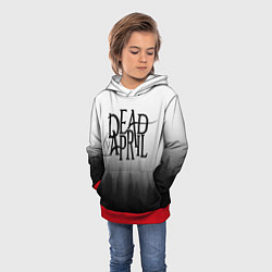 Толстовка-худи детская Dead by April, цвет: 3D-красный — фото 2