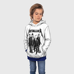 Толстовка-худи детская Metallica, цвет: 3D-синий — фото 2