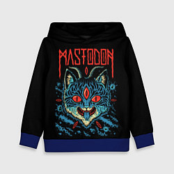 Толстовка-худи детская Mastodon: Demonic Cat, цвет: 3D-синий