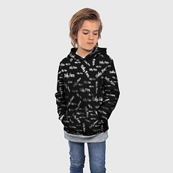 Толстовка-худи детская Sally Face: Black Pattern, цвет: 3D-меланж — фото 2