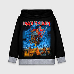 Толстовка-худи детская Iron Maiden: Great Britain Warriors, цвет: 3D-меланж