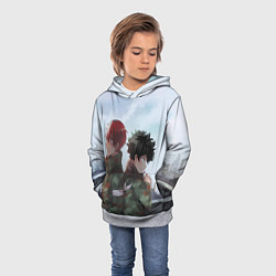 Толстовка-худи детская Моя Геройская Академия, цвет: 3D-меланж — фото 2