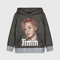 Толстовка-худи детская BTS Jimin, цвет: 3D-меланж