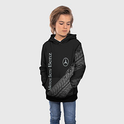 Толстовка-худи детская Mercedes AMG: Street Style, цвет: 3D-черный — фото 2