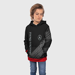 Толстовка-худи детская Mercedes AMG: Street Style, цвет: 3D-красный — фото 2