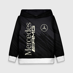Толстовка-худи детская Mercedes AMG: Black Edition, цвет: 3D-белый