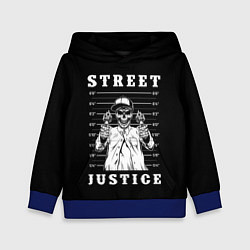 Толстовка-худи детская Street Justice, цвет: 3D-синий