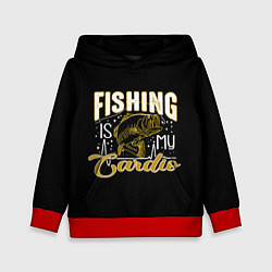 Детская толстовка Fishing is my Cardio