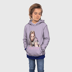 Толстовка-худи детская Billie Eilish, цвет: 3D-синий — фото 2