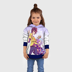 Толстовка-худи детская No Game No Life, цвет: 3D-синий — фото 2