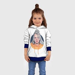 Толстовка-худи детская Billie Eilish: Six Feet Under, цвет: 3D-синий — фото 2