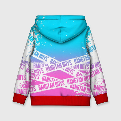 Детская толстовка BTS / 3D-Красный – фото 2