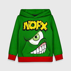 Толстовка-худи детская NOFX Face, цвет: 3D-красный