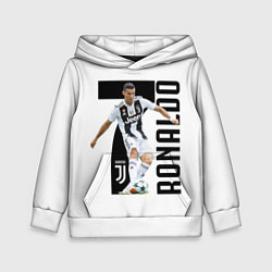 Толстовка-худи детская Ronaldo the best, цвет: 3D-белый