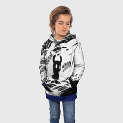 Толстовка-худи детская Hollow Knight, цвет: 3D-синий — фото 2
