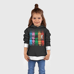 Толстовка-худи детская My Hero Academia герои, цвет: 3D-белый — фото 2