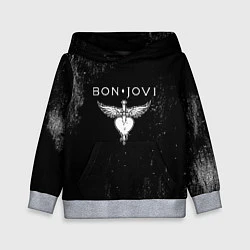 Толстовка-худи детская Bon Jovi, цвет: 3D-меланж