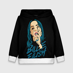 Толстовка-худи детская Billie Eilish, цвет: 3D-белый