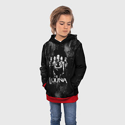Толстовка-худи детская Louna, цвет: 3D-красный — фото 2